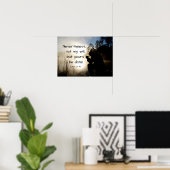 ルカ22:42わたしの意志ではなく、あなた方の意志が行われる、聖書 ポスター (ホームオフィス)