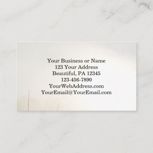 ルカ22:42わたしの意志ではなく、あなた方の意志が行われる、聖書 名刺 (裏面)