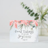 ルカ2:10喜びの良い知素晴らしらせ、クリスマス ポストカード (スタンド正面)