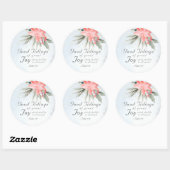 ルカ2:10喜びの良い知素晴らしらせ、クリスマス ラウンドシール (シート)