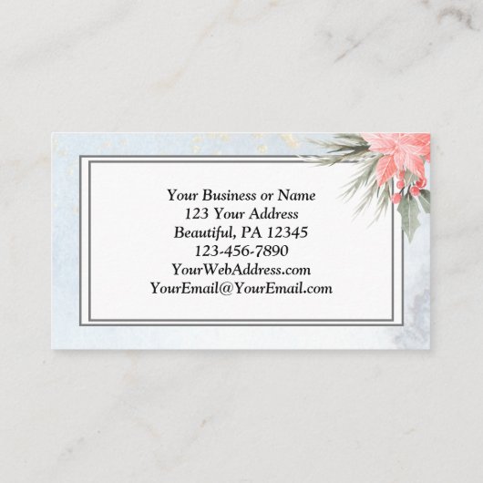 ルカ2:10喜びの良い知素晴らしらせ、クリスマス 名刺 (裏面)