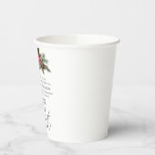 ルカ2:10-11良い知り合いポインセチア・クリスマス 紙コップ (左)