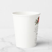 ルカ2:10-11良い知り合いポインセチア・クリスマス 紙コップ (右)