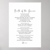 ルカ2:10-15 Christmas Bible Verseウォールアート ポスター (正面)