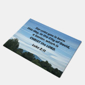 ルカ2:11あなたがたのために生まれこの日 ドアマット (アングル)