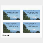 ルカ2:11あなたのために生まれこの日は… 長方形シール (シート)