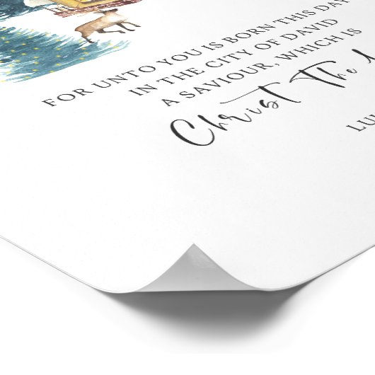 ルカ2:11出生 ポスター (角)