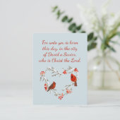 ルカ2:11聖なる書物、 経典聖書聖句 ポストカード (スタンド正面)