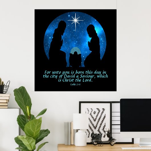 ルカ2:11 ポスター (ホームオフィス)