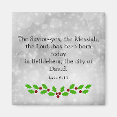 ルカ2-11、聖書聖句 マグネット (正面)