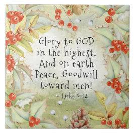 ルカ2 14最高のクリスマスで神に栄光 タイル