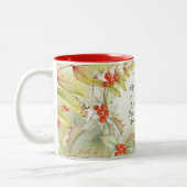 ルカ2 14最高のクリスマスで神に栄光 ツートーンマグカップ (左)