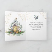 ルカ2:14最高のクリスマスに神に栄光を カード (内部)