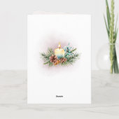 ルカ2:14最高の出生で神に栄光を シーズンカード (裏面)