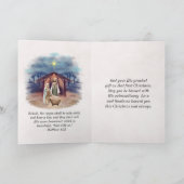 ルカ2:14最高の出生で神に栄光を シーズンカード (内部)