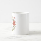 ルカ2:14神への栄光クリスマス金ゴールドフローラ コーヒーマグカップ (中央)