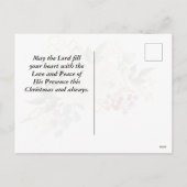 ルカ2:14神への栄光フローラエレガントクリスマス シーズンポストカード (裏面)