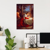 ルカ2:1-7イエスはベツレヘ生まれムにおられる ポスター (ホームオフィス)