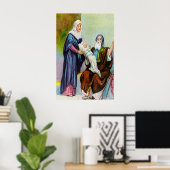 ルカ2:25-35シメオンは神の救いを見る ポスター (ホームオフィス)