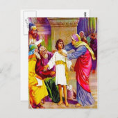 ルカ2:41-50イエスの家の父の葉書 ポストカード (正面/裏面)