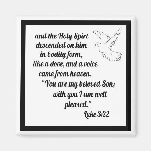 ルカ3:22 マグネット (正面)