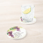 ルカ5:37古いワインキンズの聖句に新しいワイン コースター (側面)