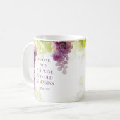 ルカ5:37古いワインキンズの聖句に新しいワイン コーヒーマグカップ (正面左)