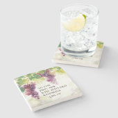 ルカ5:37古いワインキンズの聖句に新しいワイン ストーンコースター (横)