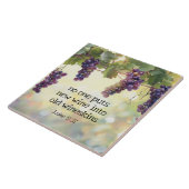 ルカ5:37古いワインキンズの聖句に新しいワイン タイル (側面)