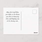 ルカ5:37古いワインキンズの聖句に新しいワイン ポストカード (裏面)