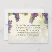 ルカ5:37古いワインズキンスのバイブルカードに新しいワイン (裏面)