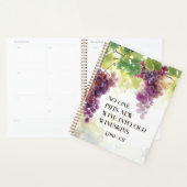 ルカ5:37 新しいワインを古い皮袋に入れる 聖書の箇所 プランナー手帳 (ディスプレー)