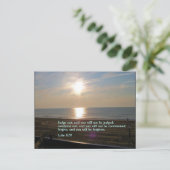 ルカ6:37日の出 ポストカード (スタンド正面)