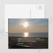ルカ6:37日の出 ポストカード (正面/裏面)
