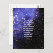 ルカ6:37 ポストカード (正面/裏面)