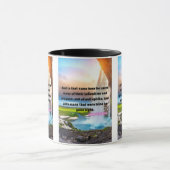 ルカ7:21 KJVバイブル聖句Pic 2-Tone Mug マグカップ (中央)
