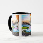ルカ7:21 KJVバイブル聖句Pic 2-Tone Mug マグカップ (正面左)