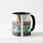 ルカ7:21 KJVバイブル聖句Pic 2-Tone Mug マグカップ (正面右)