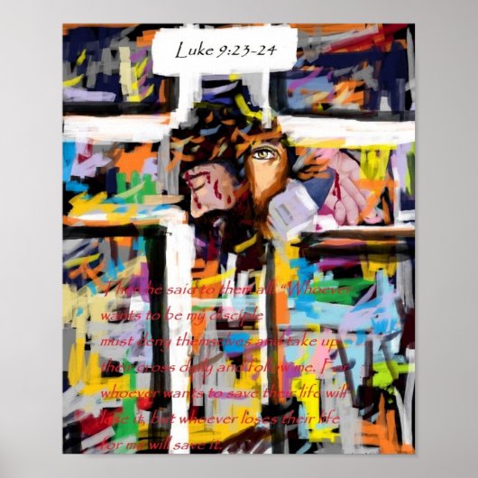 ルカ9:23-24 ポスター (正面)