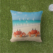 ルカ&イザベラ – パーソナライズされた屋外ピロー アウトドアクッション (芝生)