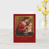 ルカ・シニョレッリ『聖母と幼児キリストの挨 カード (黄色い花)