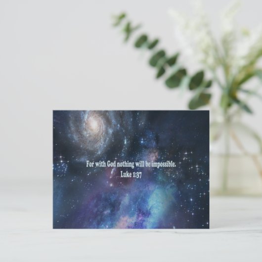 ルカ 1:37 ポストカード (スタンド正面)