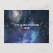 ルカ 1:37 ポストカード (正面)