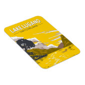 ルガノスイストラベルアートヴィンテージ マグネット (右側)