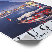 ルガノスイスレトロヴィンテージ旅行ポスター ポスター (角)