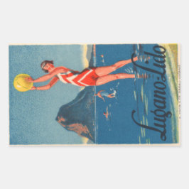 ルガノリド長方形ステッカー 長方形シール