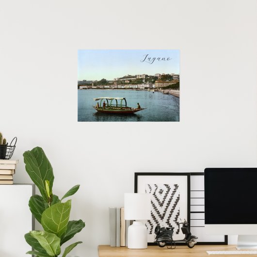 ルガノ（スイス） ポスター (ホームオフィス)