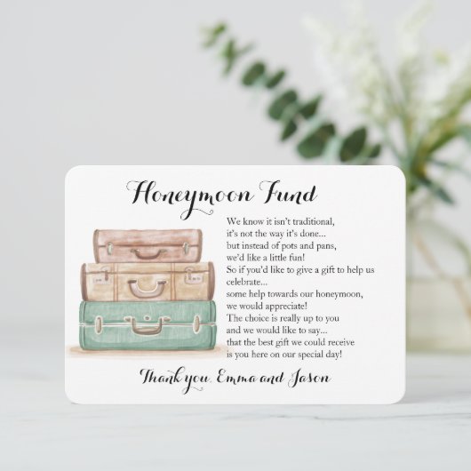 ルガージュ新婚旅行結婚基金の募集 エンクロージャーカード (スタンド正面)