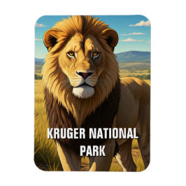 ルガー国立公園南アフリカのライオン マグネット