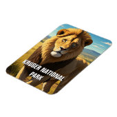 ルガー国立公園南アフリカのライオン マグネット (左側)